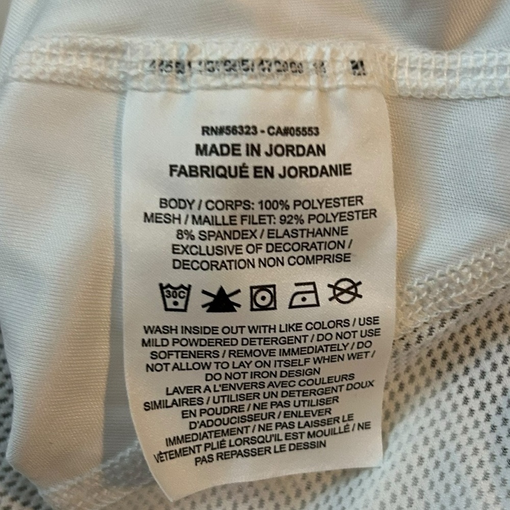 Nike Peloton White Racerback Tank Top w/ Mesh Details S - Picture 9 of 9